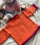 Hand-knitted ‘Georgie’ Baby Girl’s Jumper (0-3 months) - Image 5