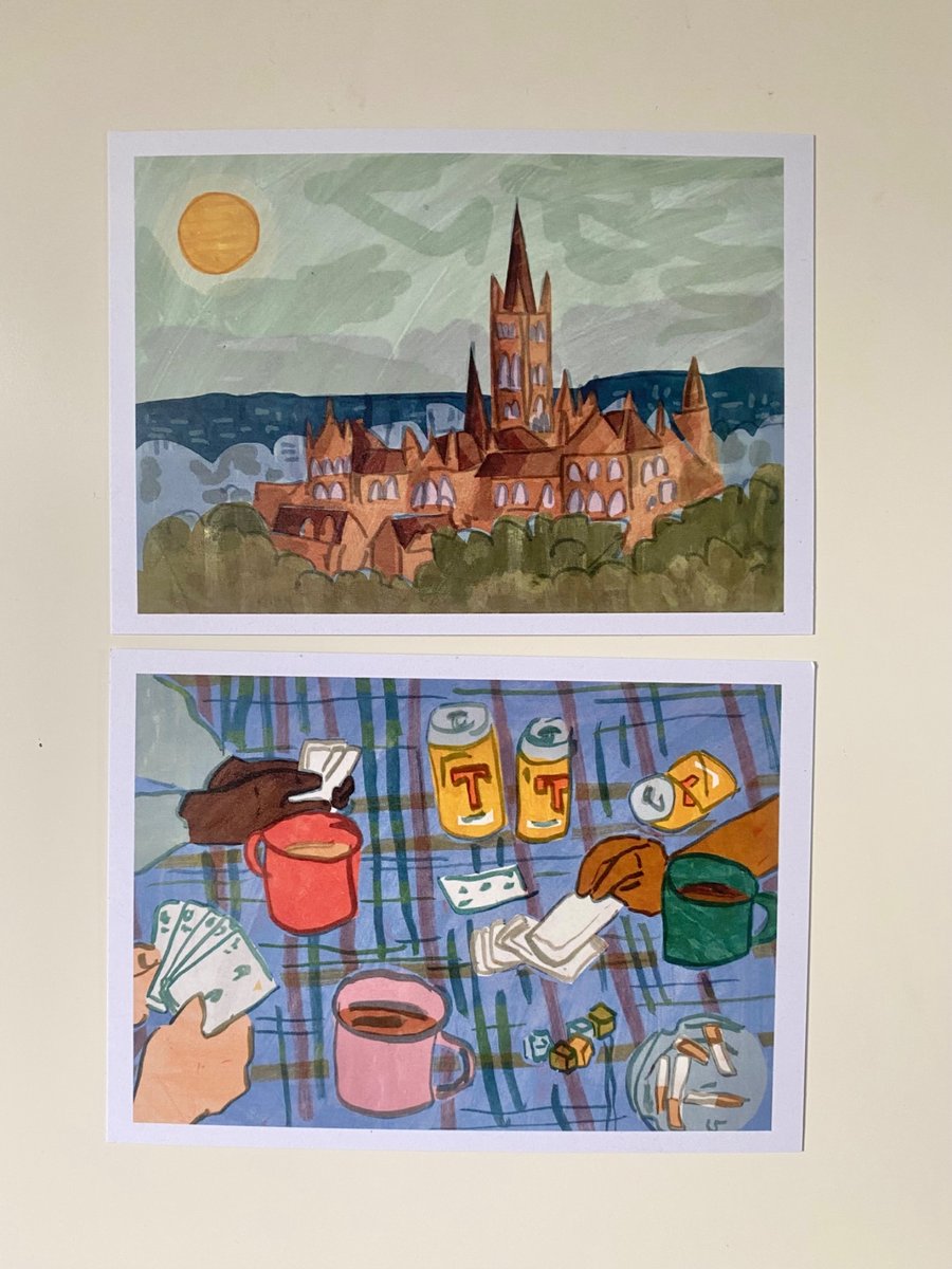 Glasgow university postcards