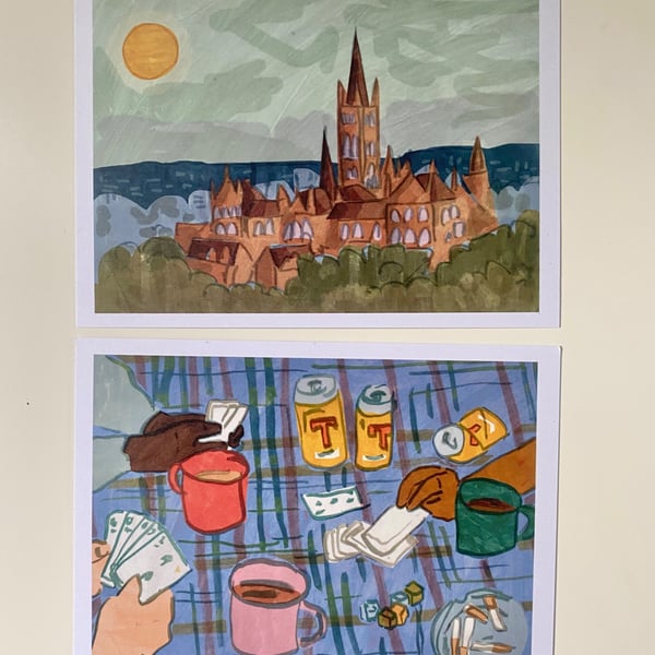 Glasgow university postcards