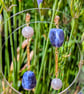 Handcrafted Asymmetric Sodalite & Labradorite Dangle Earrings