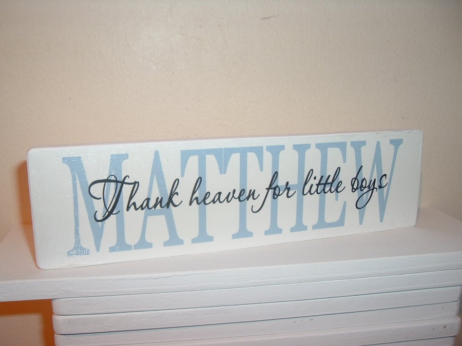 Personalised little girls and boys  plaque sign 