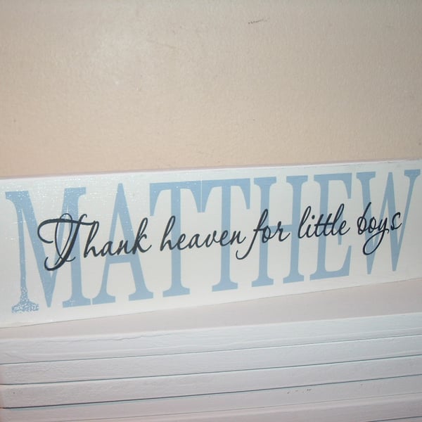 Personalised little girls and boys  plaque sign 