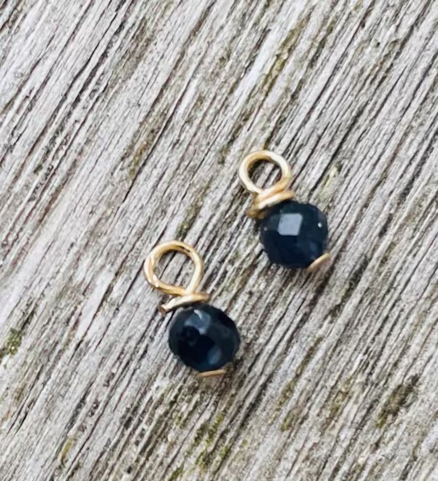 9ct Gold and Sapphire Charms, 9ct Gold and Ruby Charms