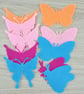 Felt Butterflies - Set of 10 Die Cut Felt Butterflies Size 2 inches approx 