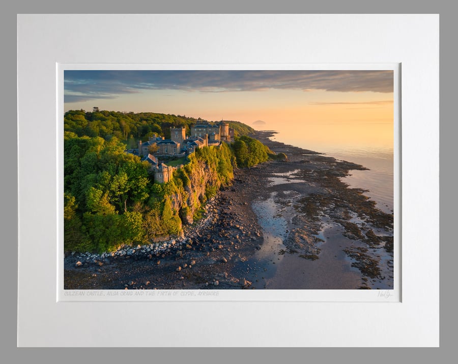 Culzean Castle & Ailsa Craig, South Ayrshire - A3 (50x40cm) Unframed Print