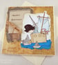 Handmade child's birthday card - pirate ship - Image 3