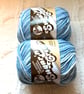 2 balls x 56.7g Lily Sugar 'n Cream The Original Yarn - Faded Denim 100%Cotton