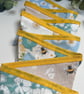 Handmade Fabric Bunting 10 flags: Bees & Flowers Home Decor - Image 4