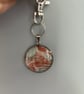 Hand-painted stainless steel keyring - Image 1