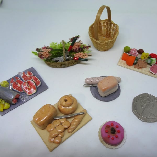 Dolls house food selection