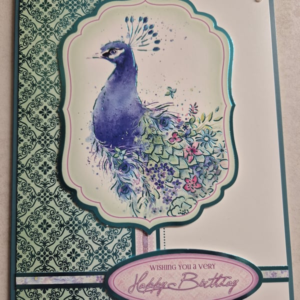 Hunkydory handmade ladies birthday card