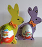 Easter Bunny Chocolate Egg Holder Wooden Hand Painted  - Image 3