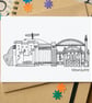 Newcastle-upon-Tyne Skyline Greetings Card - Image 1