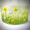 Summer Wild Flowers Meadow Glass Arch Screen