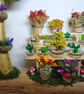 Handmade Dartmoor wood Fairy Door & Garden. Summer Woodland Magic - Image 2