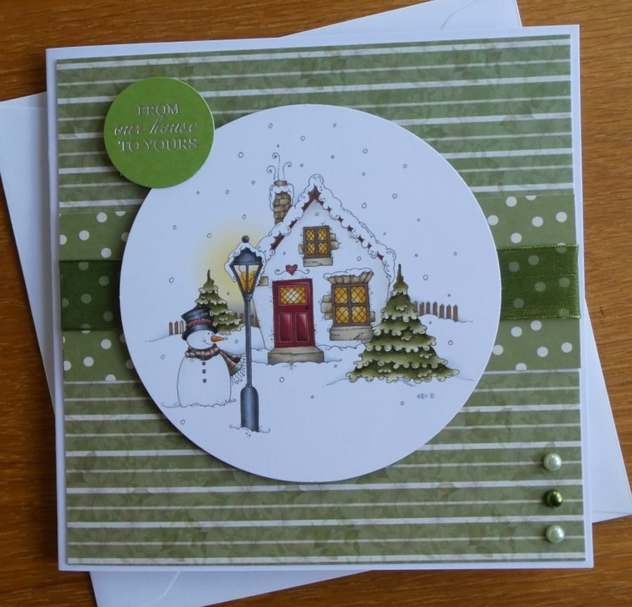 Seconds Sunday - Snowy Scene Christmas Card