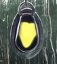 Handmade Olive Green Seaham Sea Glass Pendant –  Sterling Silver Necklace  - Image 4