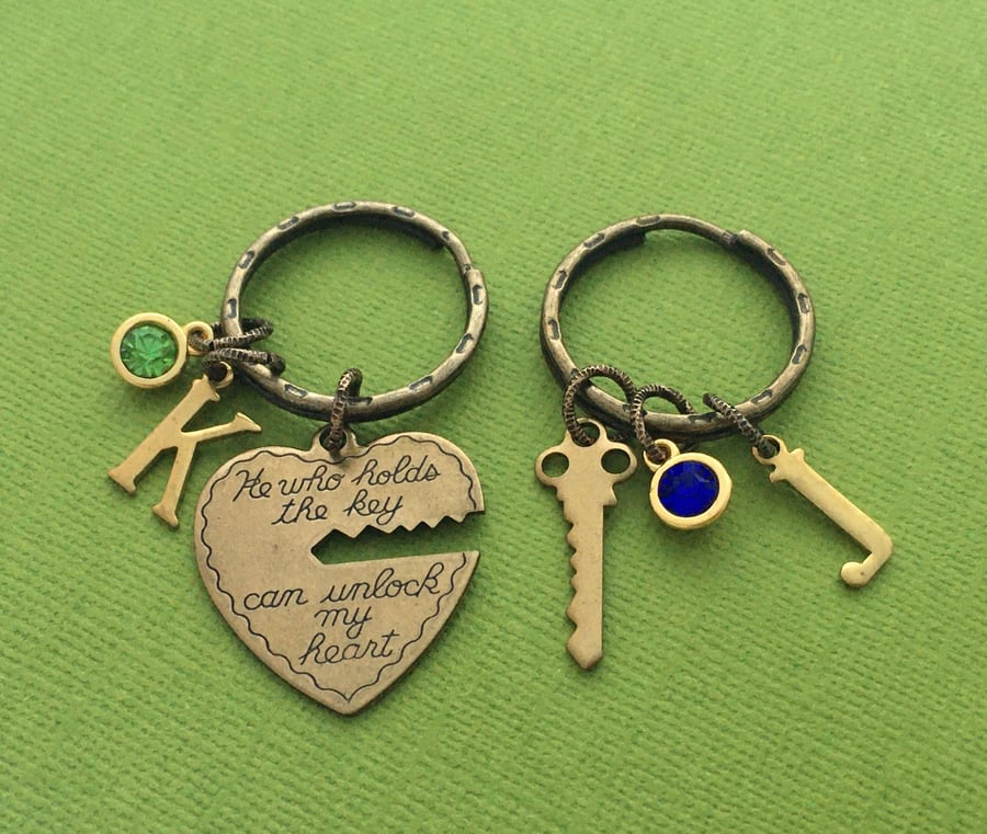 His and Hers Matching Keychain Set