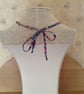 Liberty fabric cord felt lace pendant - Image 4