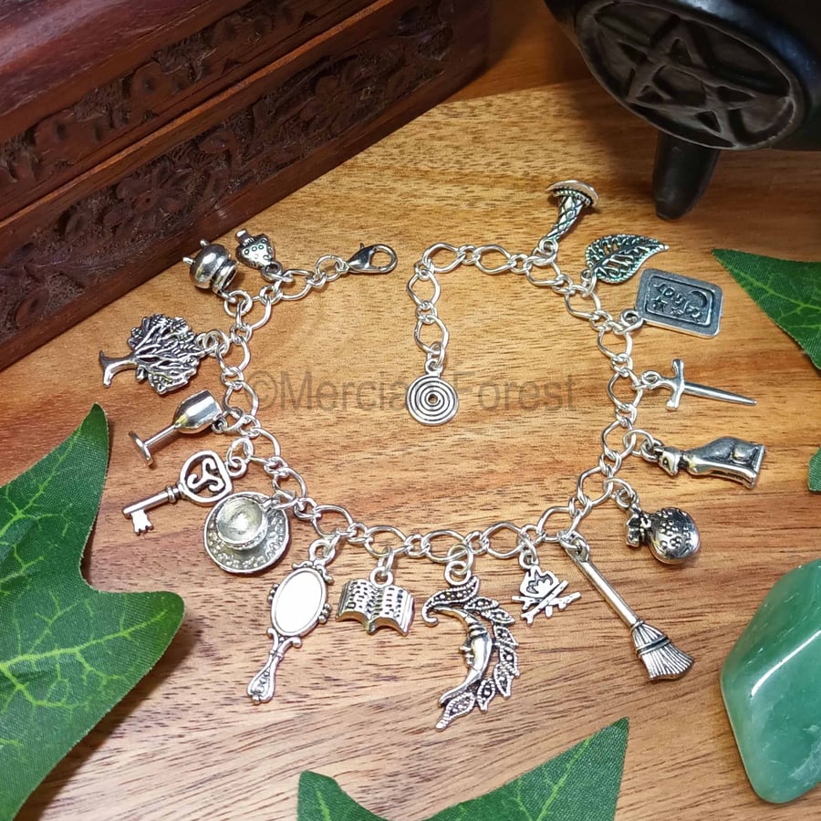 The Charmed Witch Bracelet Handmade Pagan Jewellery Witchcraft Kitchen Witch