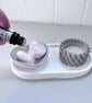 Oval Tray Gift Set with Heart Dish, Diffuser Pebbles & Tea Light Holder