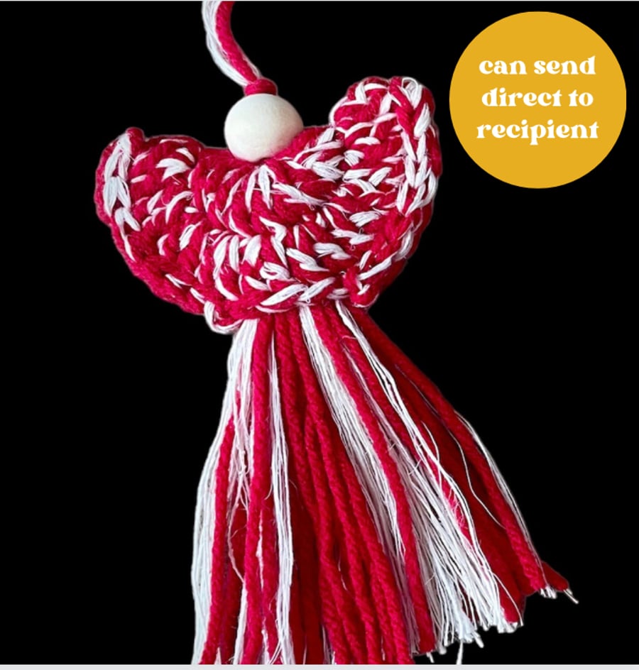 Boho Angel Ornament, Christmas Ornament, Christmas Decoration, Angel Decoration