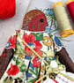 Bobbin,  A  Tiny Hand Embroidered Robin Folk Art Doll - Image 8