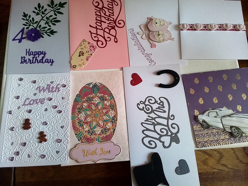 Set of 8 occasion cards. Ref 536. Summer seconds 