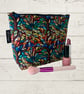 Makeup bags colourful stained glass