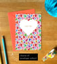 Rainbow Valentine's Pride Card – Only You Hearts with Colourful Envelope - Image 1