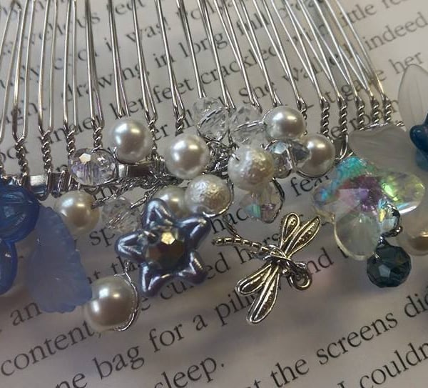 Something Blue garden fascinator