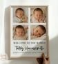 Personalised Baby Photo Print - Newborn Birth Stats - Nursery Wall Art Gift