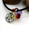 Chakra Pentacle Necklace
