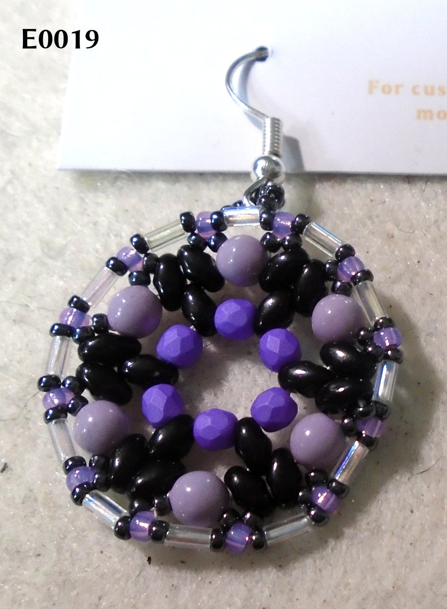 1920s-style bead earrings (customisable)