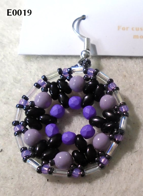 1920s-style bead earrings (customisable)