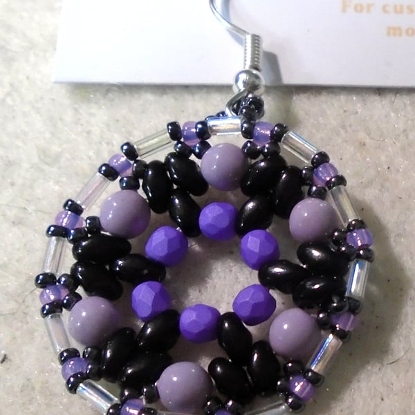 1920s-style bead earrings (customisable)