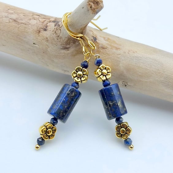 Lapis Lazuli Earrings, September Birthday, Anniversary, Gemstone Jewellery Gifts