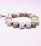 Handmade shiny pebble lamp work glass beads - Image 4