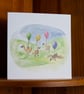 'Ducks and Balloons' birthday card - Image 1