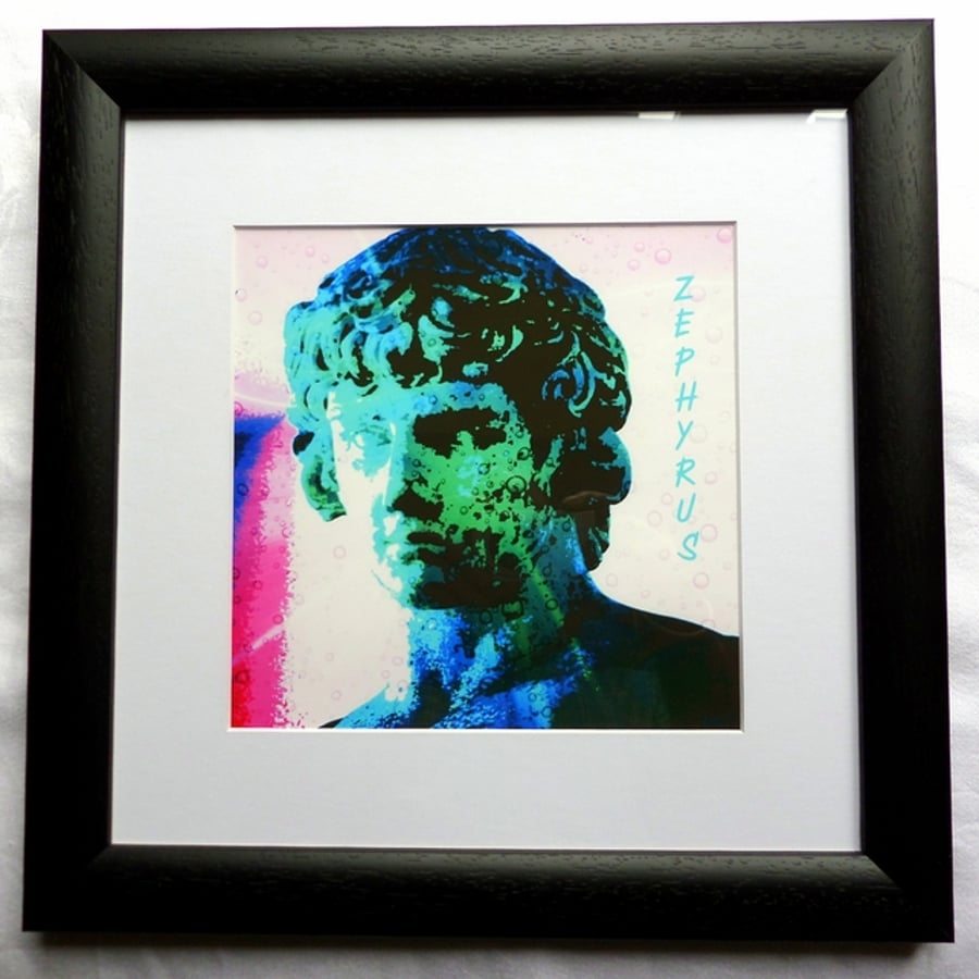 Zephyrus, Greek Wind God - Framed Print