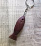 Lucky wooden fish keychain keyring hand made in Cornwall - Image 5