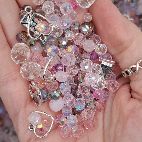 "Love Letter" Glass bead mix 50g