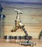 Handmade Floating Tap Sculpture - Recycled Metal Art - Industrial Optical Illusi - Image 3