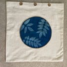 Cyanotype Wisteria Leaves cushion cover Perfectly Imperfect 