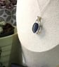 Rare Glowing Cobalt Blue Seaham Sea Glass Sterling Silver Claw Pendant - Image 3