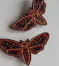 Death Moth Hair Clips