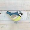 Handmade Wooden Blue Tit Gift, Bird Lovers, Nature