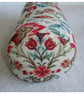Bolster Cushion Cover 18"x8" Birds Gold 8x18 Round Cylinder Tapestry Red - Image 7