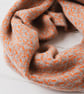 Scatter knitted cowl - cobble and orange soda - Image 3