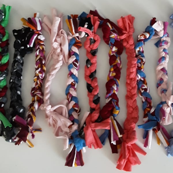 Set of 2 T shirt Dog Toys